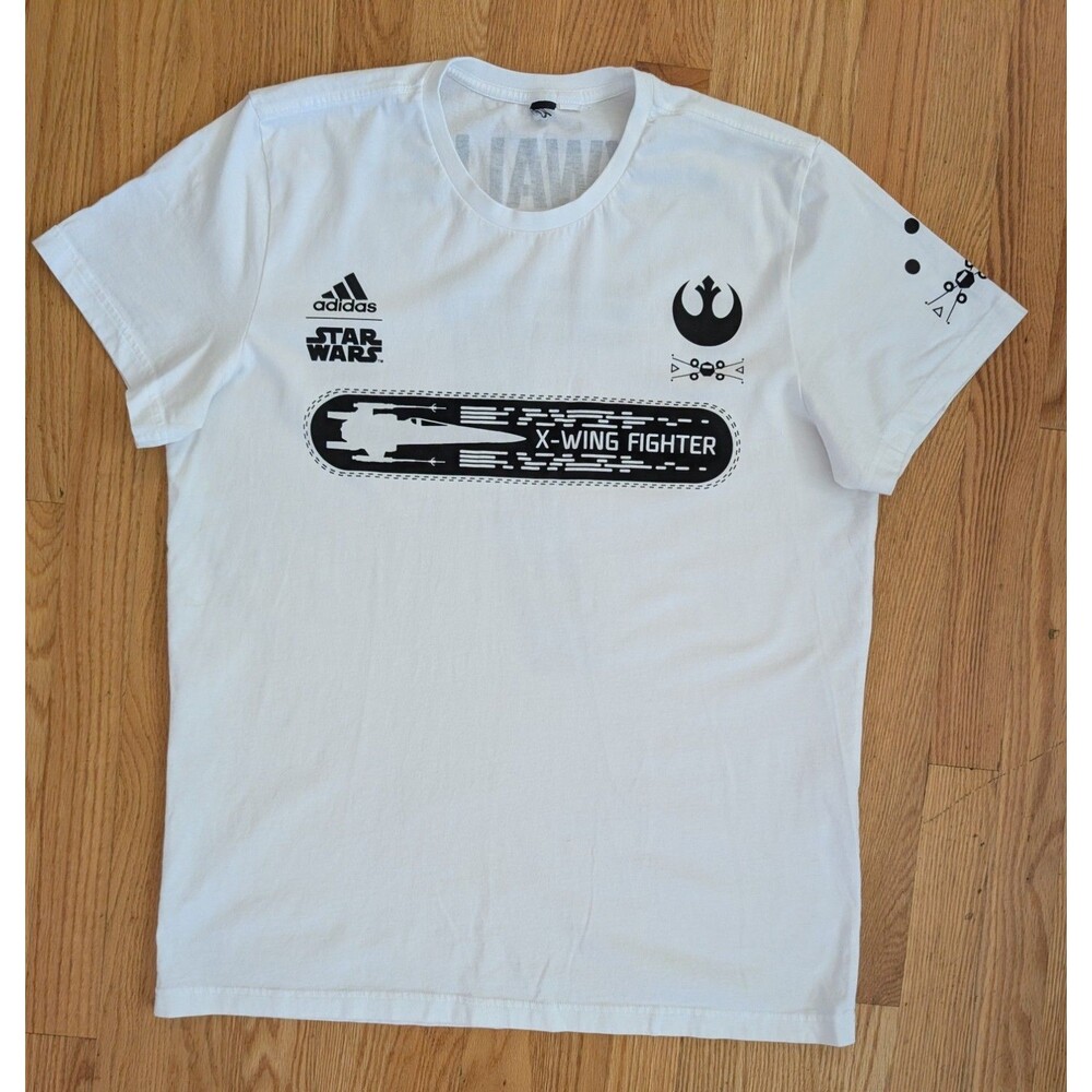 Star Wars Adidas Luke Skywalker #7 X-Wing Soccer Jersey T-Shirt Mens Large